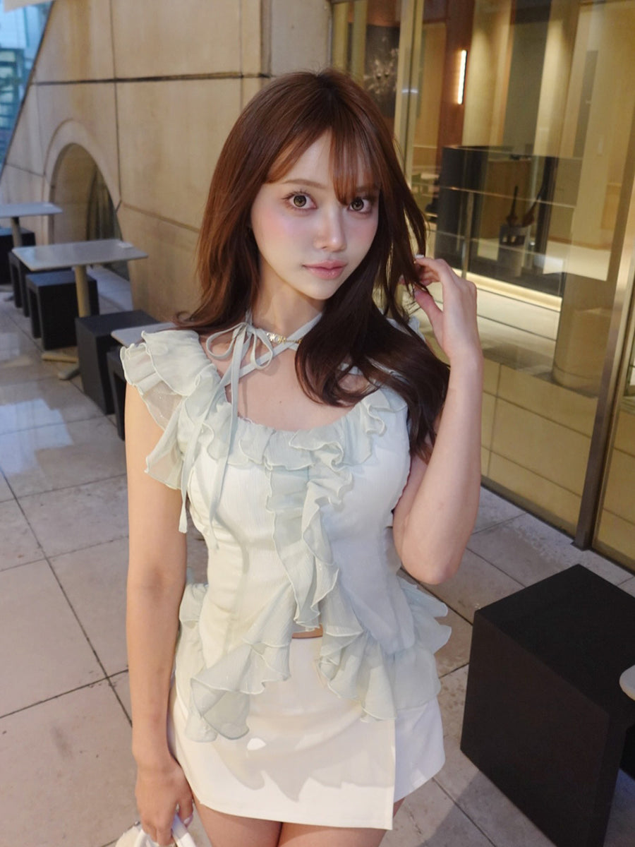 モデル：163cm（着用サイズ：FREE　着用カラー：MNT）