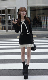 モデル：155cm（着用サイズ：FREE　着用カラー：BLK）