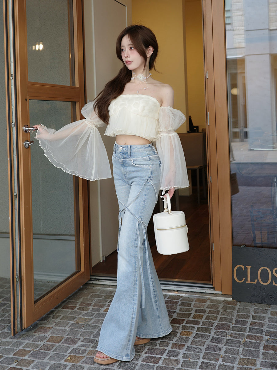 モデル：158cm（着用サイズ：FREE　着用カラー：IVO）