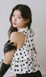 モデル：164cm（着用サイズ：FREE　着用カラー：DOT）