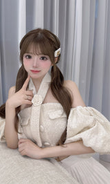 モデル：158cm（着用サイズ：FREE　着用カラー：WHT）