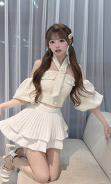 モデル：158cm（着用サイズ：FREE　着用カラー：WHT）