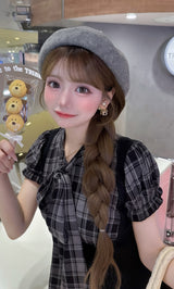 モデル：158cm（着用サイズ：FREE　着用カラー：BLK）