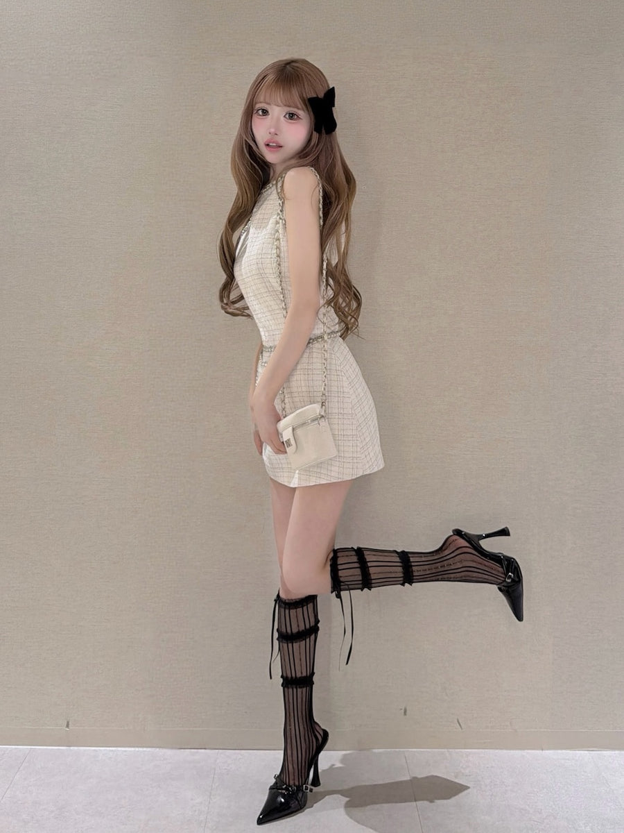 モデル：158cm（着用サイズ：FREE　着用カラー：WHT）