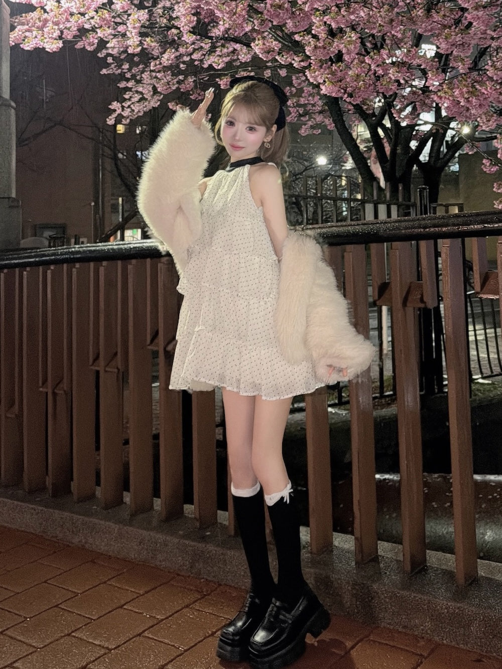 ドットティアードアメスリミニワンピース – Darich