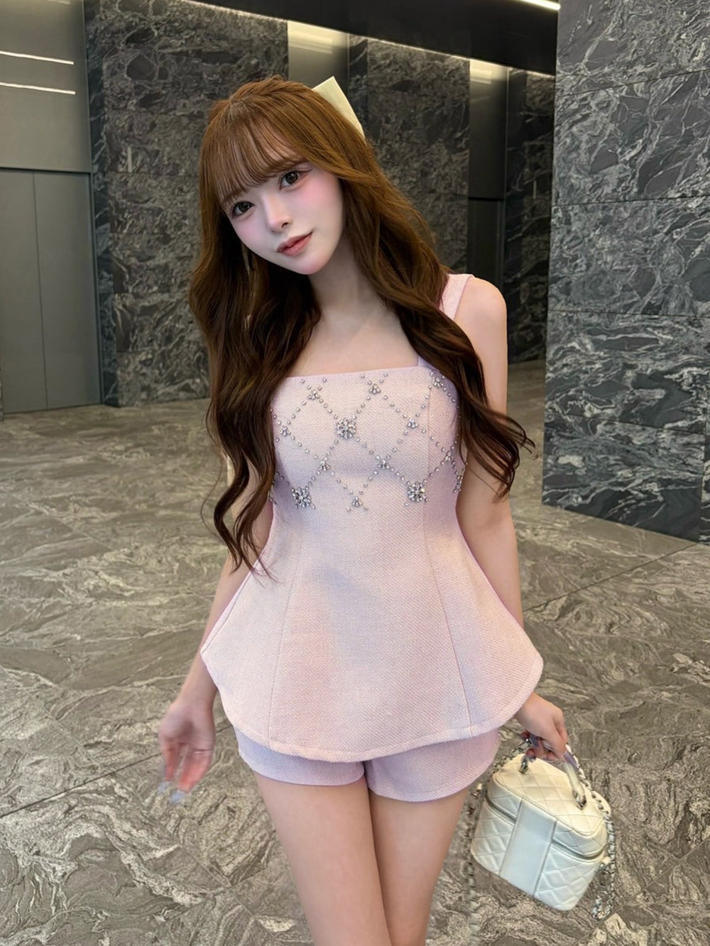 モデル：156cm（着用サイズ：FREE　着用カラー：PNK）