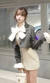 モデル：156cm（着用サイズ：FREE　着用カラー：IVO）
