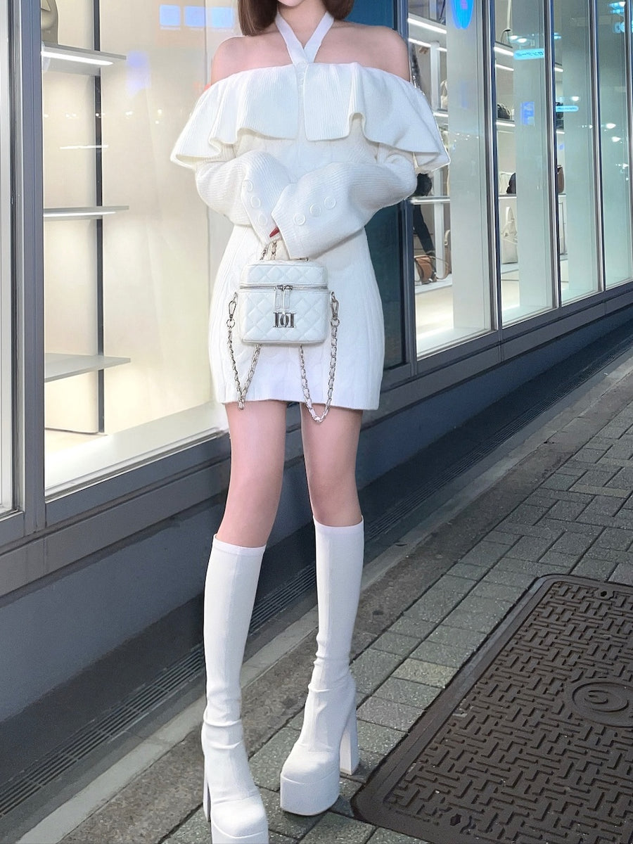モデル：156cm（着用サイズ：FREE　着用カラー：IVO）