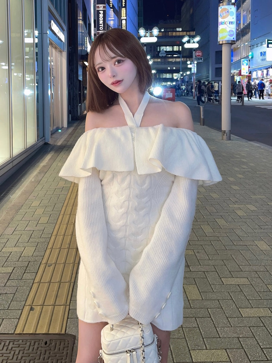 モデル：156cm（着用サイズ：FREE　着用カラー：IVO）