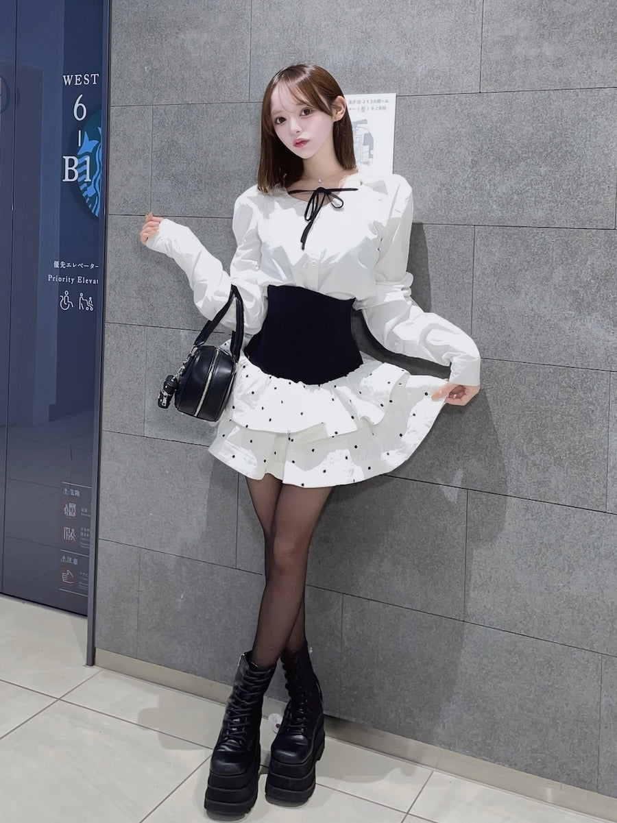 モデル：157cm（着用サイズ：FREE　着用カラー：WHT）