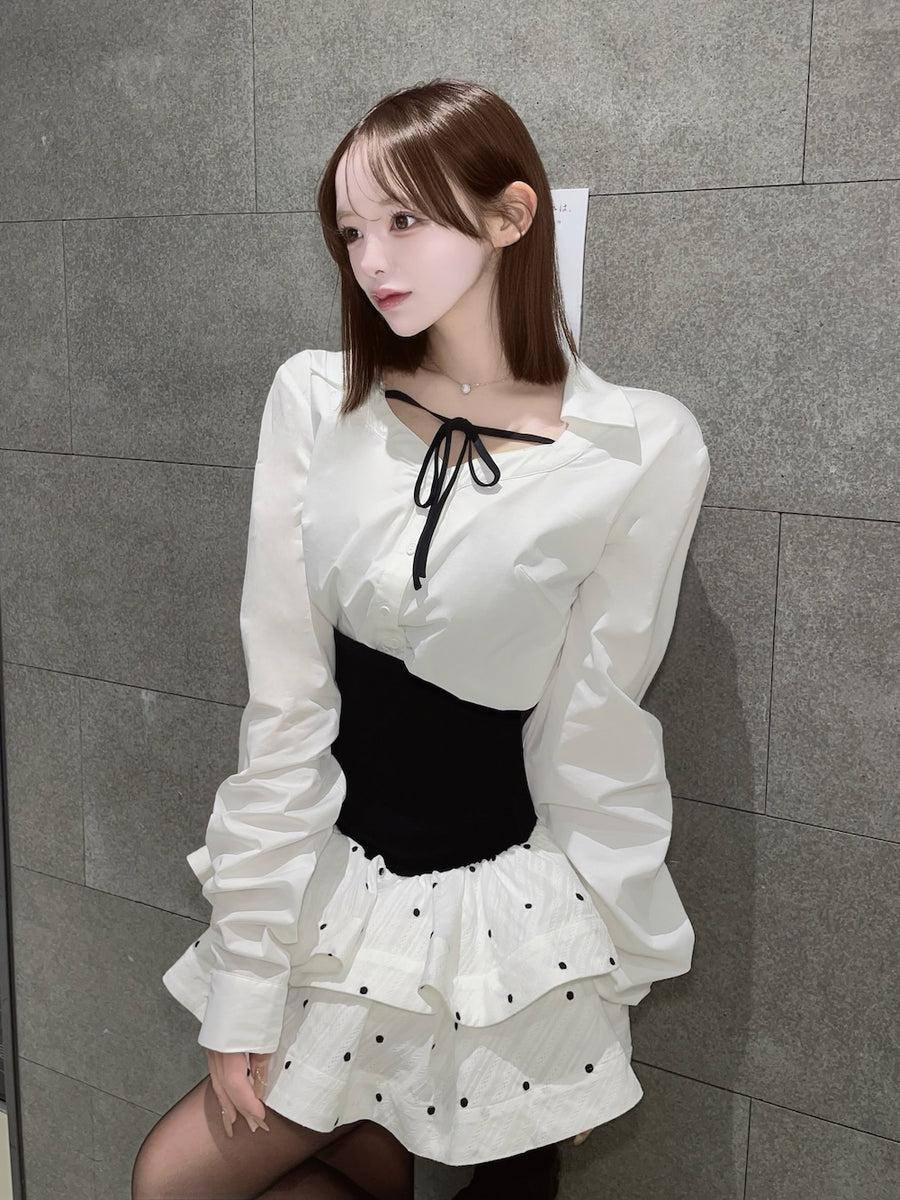 モデル：157cm（着用サイズ：FREE　着用カラー：WHT）