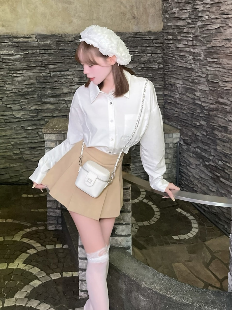 モデル：156cm（着用サイズ：S　着用カラー：BEG）