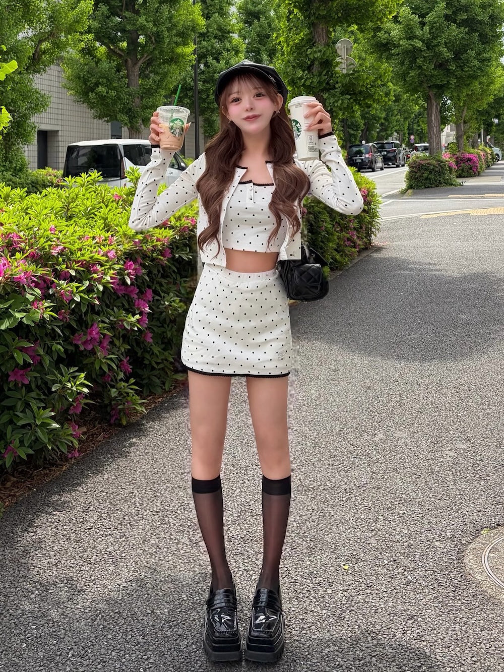 モデル：156cm（着用サイズ：FREE　着用カラー：WHT）