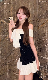 モデル：156cm（着用サイズ：FREE　着用カラー：BLK）
