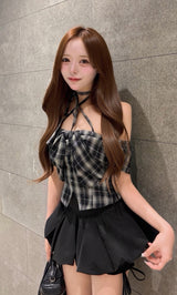 モデル：157cm（着用サイズ：FREE　着用カラー：BLK）