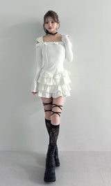 モデル：158cm（着用サイズ：FREE　着用カラー：WHT）