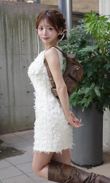 モデル：158cm（着用サイズ：FREE　着用カラー：IVO）