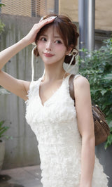モデル：158cm（着用サイズ：FREE　着用カラー：IVO）