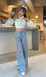モデル：158cm（着用サイズ：FREE　着用カラー：WHT）