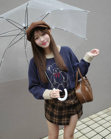 モデル：156cm（着用サイズ：FREE　着用カラー：NVY）