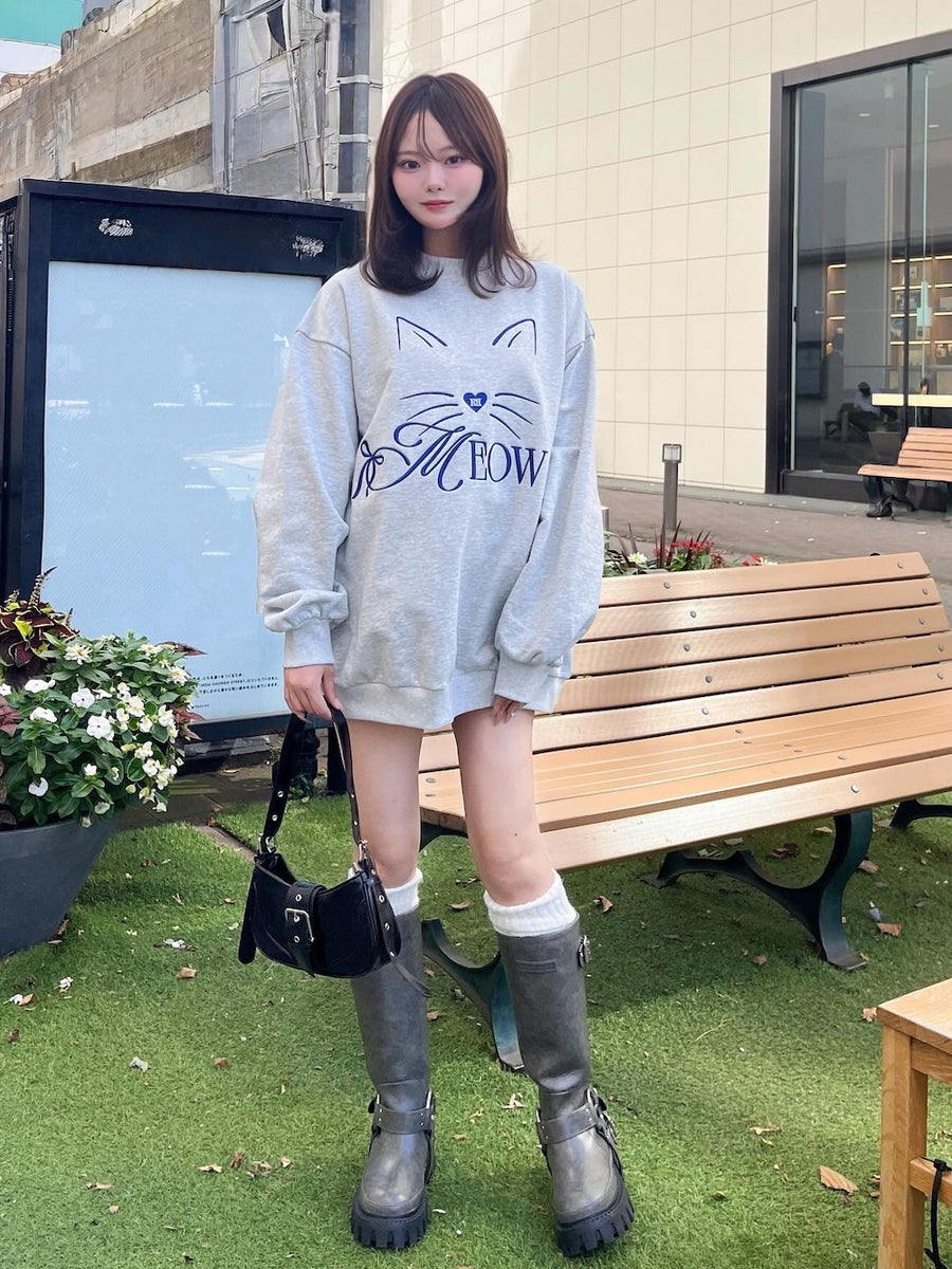 モデル：161cm（着用サイズ：FREE　着用カラー：GRY）