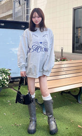 モデル：161cm（着用サイズ：FREE　着用カラー：GRY）