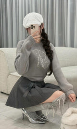 モデル：155cm（着用サイズ：FREE　着用カラー：GRY）