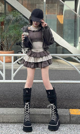 モデル：165cm（着用サイズ：FREE　着用カラー：C-GRY）