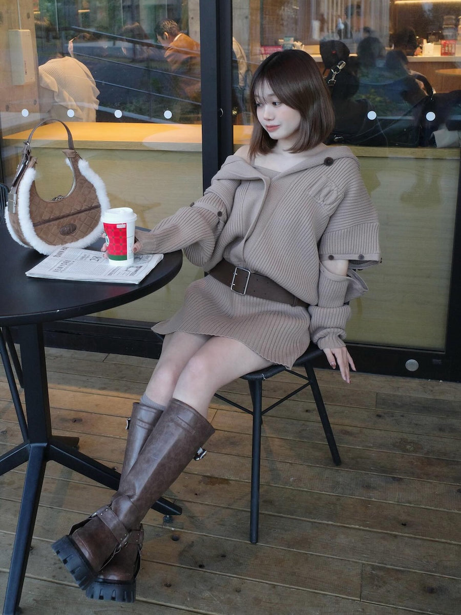 モデル：155cm（着用サイズ：FREE　着用カラー：MOC）