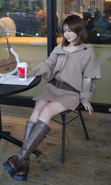 モデル：155cm（着用サイズ：FREE　着用カラー：MOC）