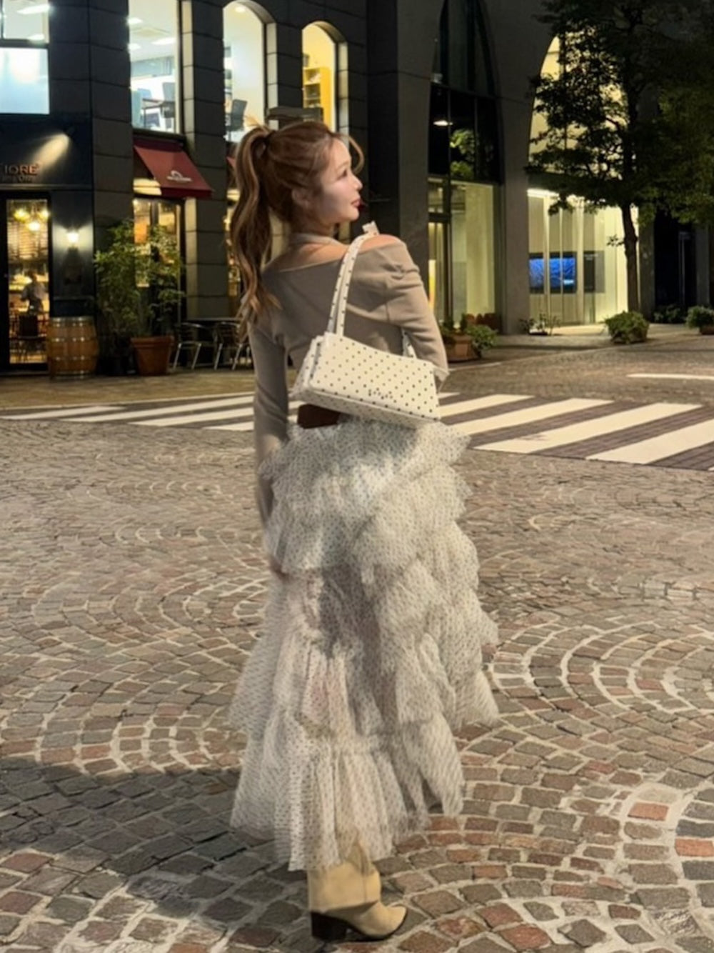 モデル：163cm（着用サイズ：FREE　着用カラー：WHT）