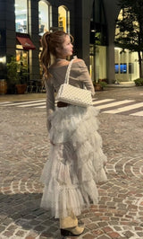 モデル：163cm（着用サイズ：FREE　着用カラー：WHT）