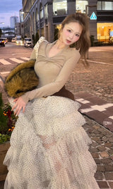 モデル：163cm（着用サイズ：FREE　着用カラー：WHT）