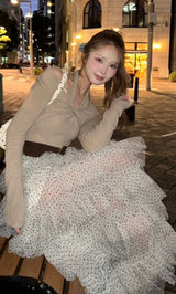 モデル：163cm（着用サイズ：FREE　着用カラー：WHT）