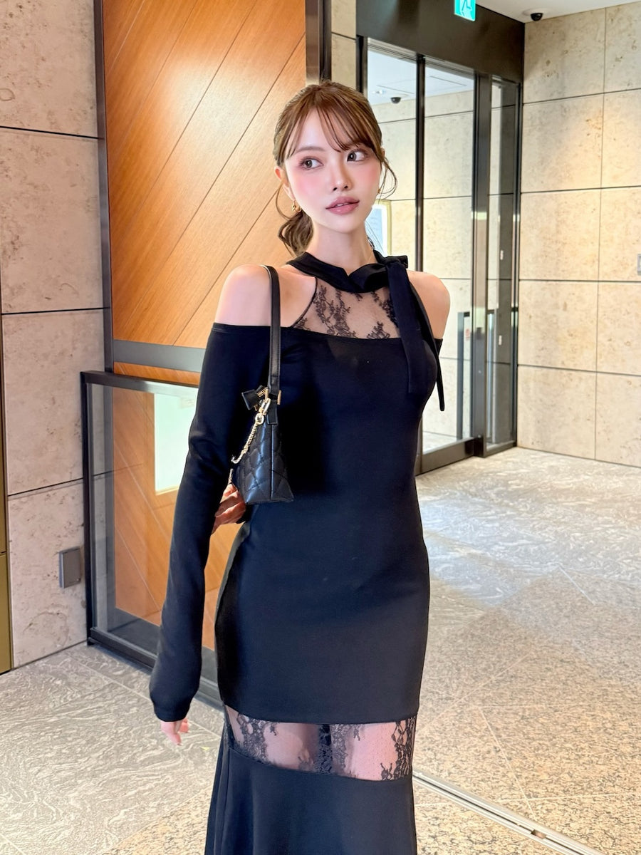 モデル：163cm（着用サイズ：FREE　着用カラー：BLK）