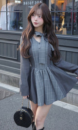 モデル：158cm（着用サイズ：FREE　着用カラー：GRY）