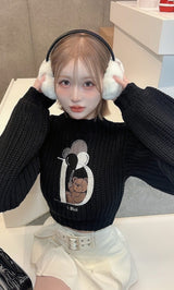 モデル：165cm（着用サイズ：FREE　着用カラー：BLK）