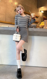 モデル：155cm（着用サイズ：FREE　着用カラー：GRY）