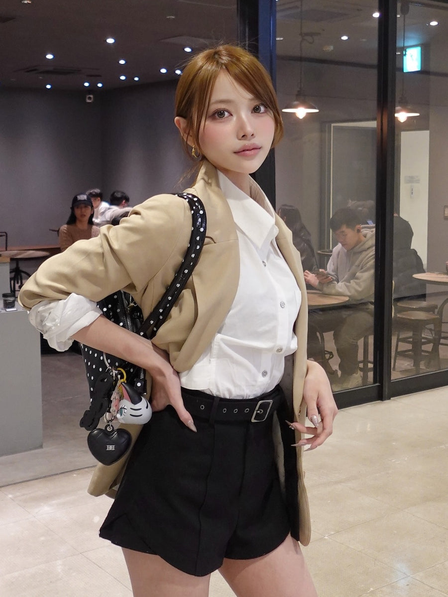 モデル：163cm（着用サイズ：S　着用カラー：BEG）