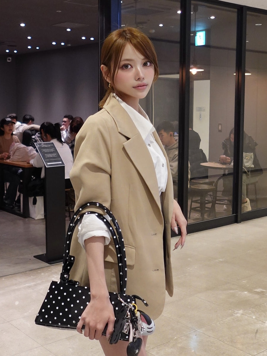 モデル：163cm（着用サイズ：S　着用カラー：BEG）