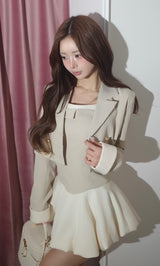 モデル：158cm（着用サイズ：FREE　着用カラー：BEG）