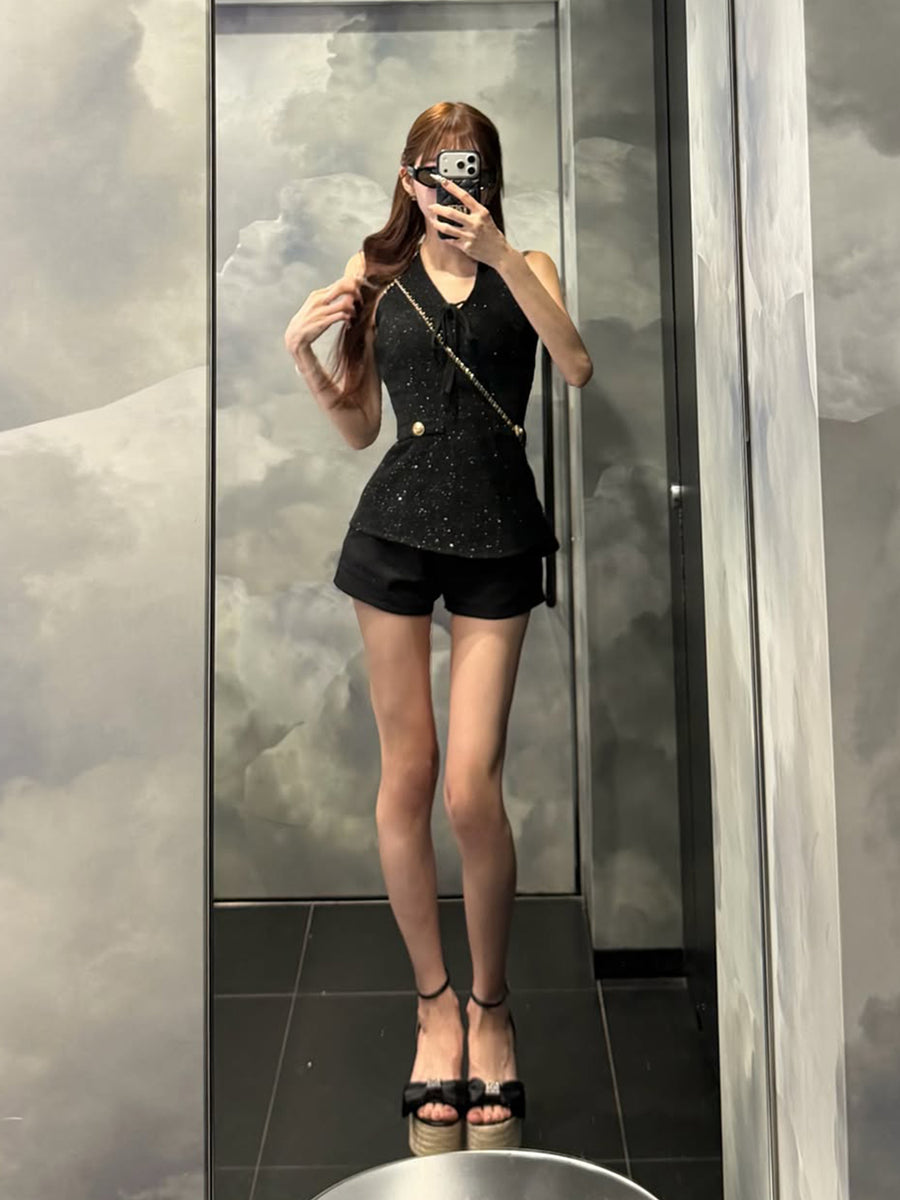 モデル：165cm（着用サイズ：S　着用カラー：BLK）