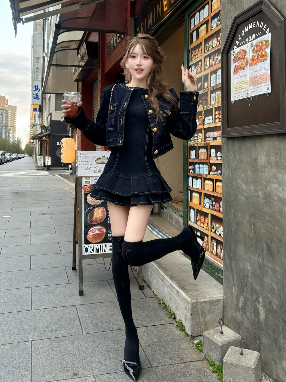 モデル：165cm（着用サイズ：FREE　着用カラー：IND）