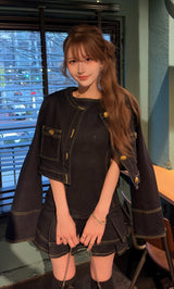 モデル：165cm（着用サイズ：S　着用カラー：IND）
