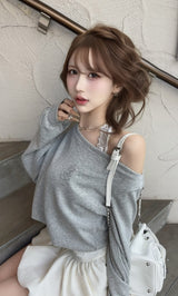 モデル：165cm（着用サイズ：FREE　着用カラー：GRY）