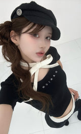 モデル：165cm（着用サイズ：FREE　着用カラー：BLK）