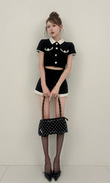 モデル：165cm（着用サイズ：S　着用カラー：BLK）