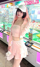 モデル：162cm（着用サイズ：FREE　着用カラー：B-PNK）