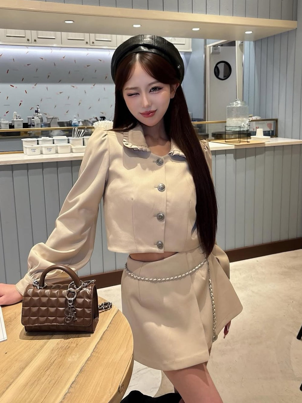 サイズ：FREE　カラー：BLK