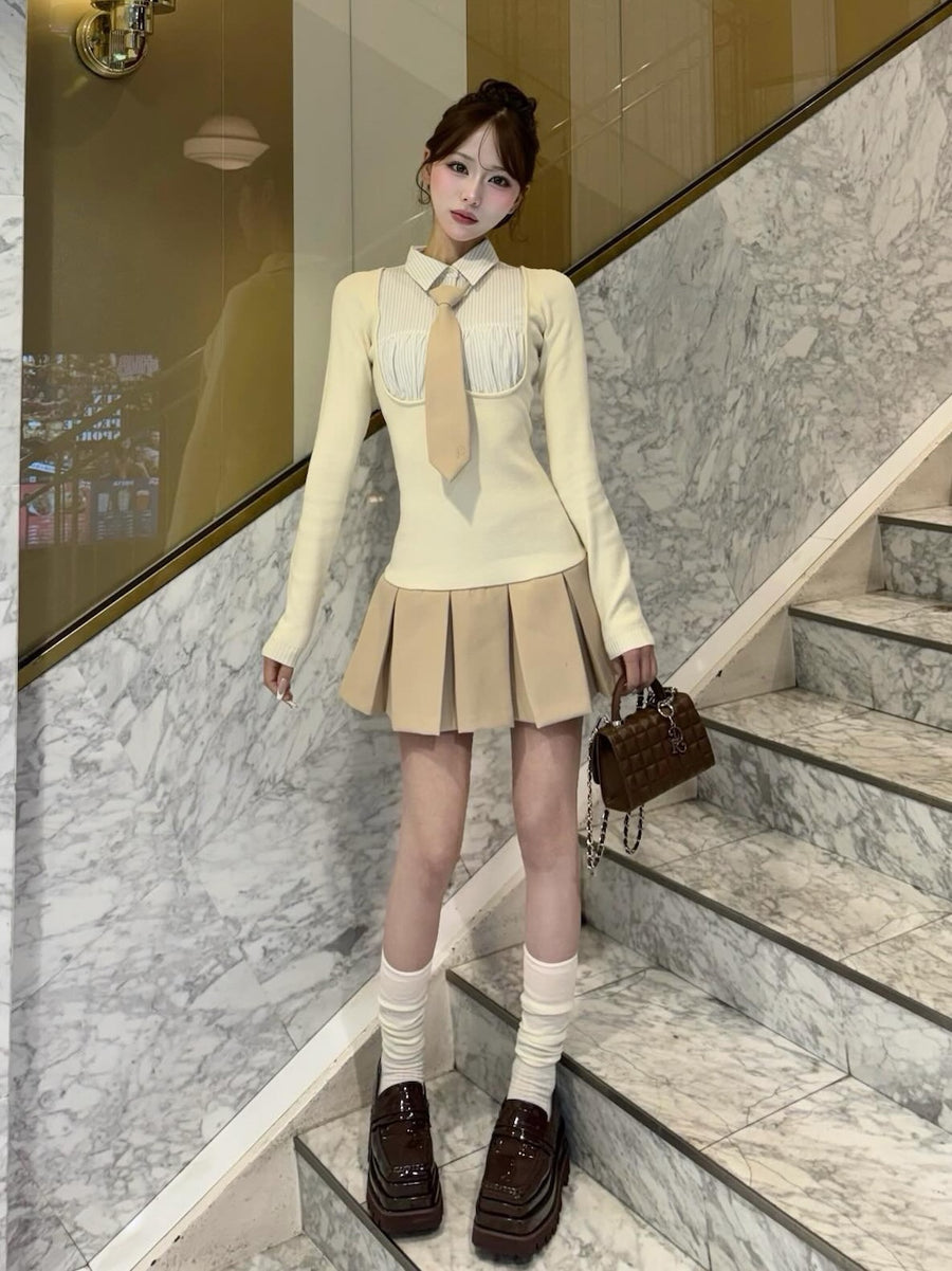 モデル：158cm（着用サイズ：FREE　着用カラー：BEG）